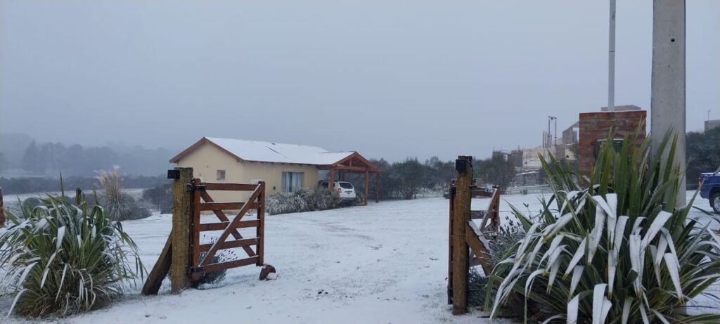 Nieve Cabañas Madre Naturaleza Villa Ventana